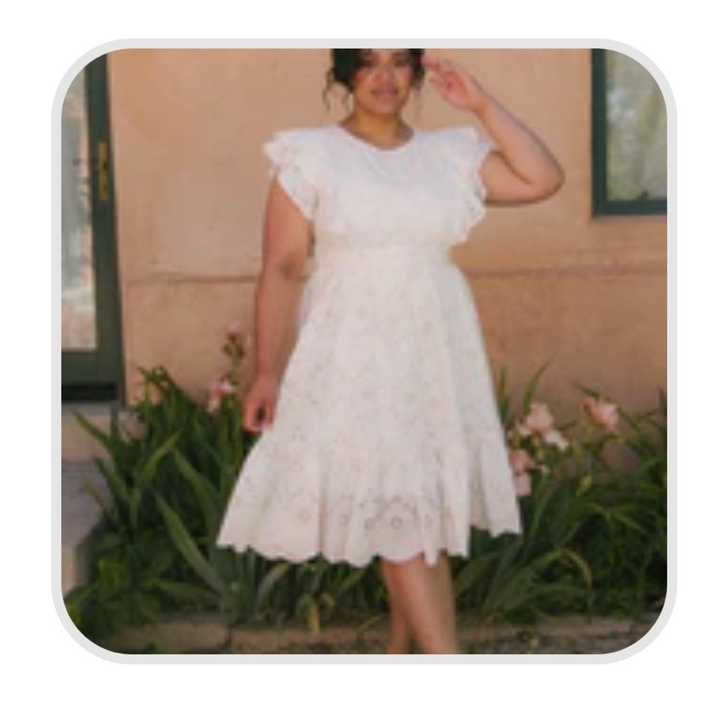 NWT Plus Size Ivory Lace Dress
